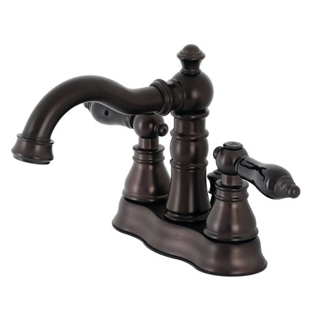 FAUCETURE FSC1605AKL Duchess 4" Centerset Bathroom Faucet W/ Brass Pop-Up, Bronze FSC1605AKL